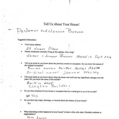 Homeowners Survey