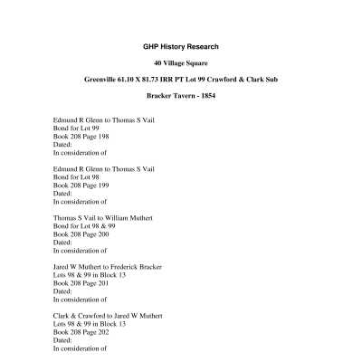 40 Village Square - Research