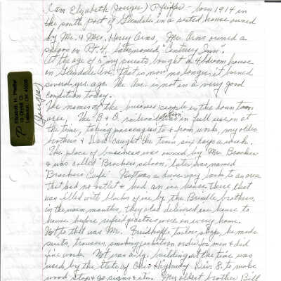 Paper Written by Elizabeth Pfeiffer nee Jouger