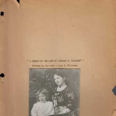 A Sketch of the Life of Charles D. Williams