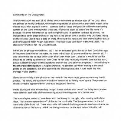 Information regarding House Tour of the Oaks