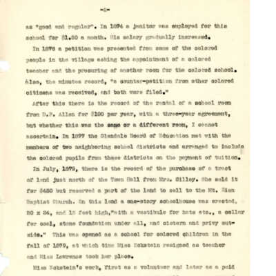Education of African-American Children in Glendale