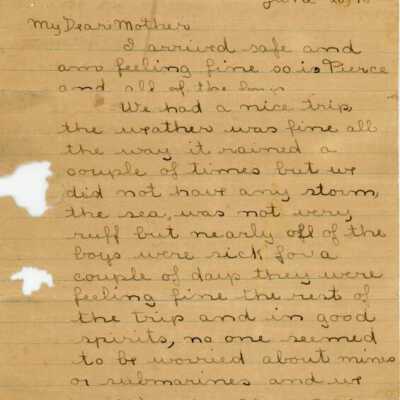 WW I Letter
