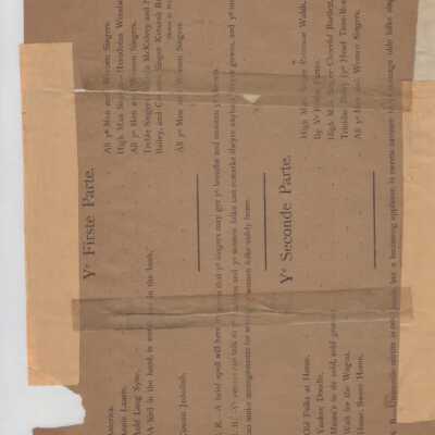 Program for a Lyceum Musical Performance