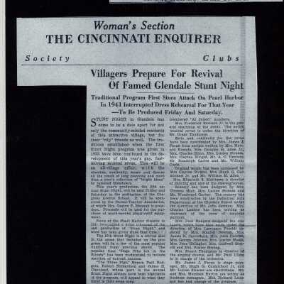 Revival of Stunt Night in 1949
