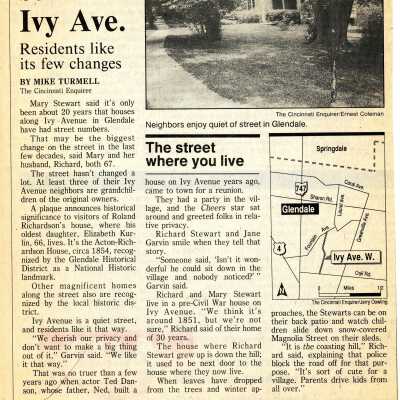 Ivy Avenue History