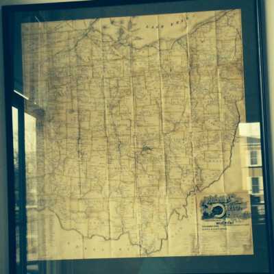 1883 Railroad Map - Ohio