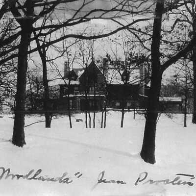 Believed to be the original "Woodlands" house