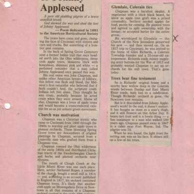 The Legacy of Johnny Appleseed