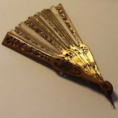 Fan belonging to Mrs. Charles Allen