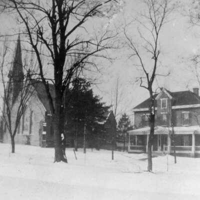 Original location of Christ Church Manse, 1895