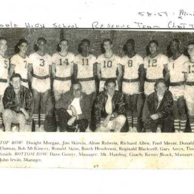 Reserve Baseball Team Glendale High School