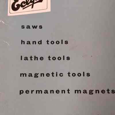 Eclipse. Saws, hand tools, lath tools, magnetic tools, permanent magnets