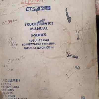 International CTS-4201 truck service manual. S-series. Regular cab, FC - forward control, FC - flatback cowl