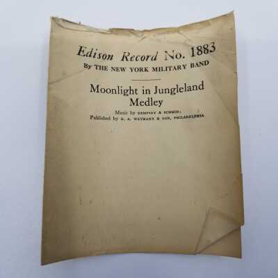 Insert - Moonlight in Jungleland Medley - Edison Record No. 1883