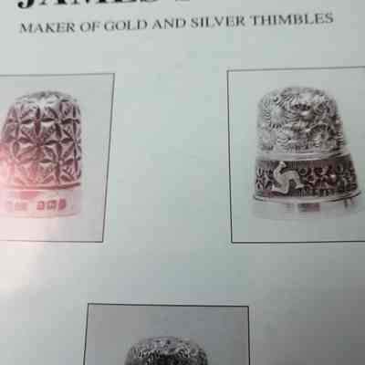 James Swann. Maker of gold and silver thimbles