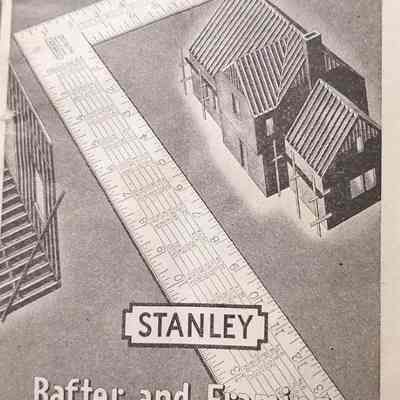 Rafter and framing squares.