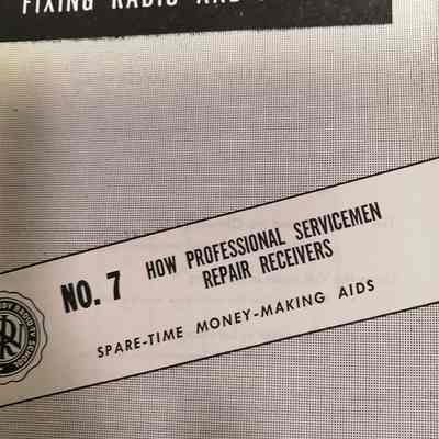 How to make money fixing radio and tv sets. No 7. How professional servicemen repair receivers