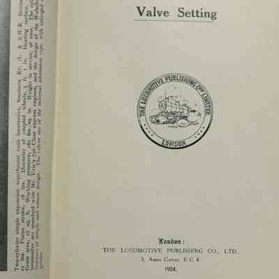 Locomotive valve gears and valve settings