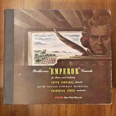 Beethoven's "Emperor" Concerto For Piano And Orchestra - Artur Schnabel And The Chicago Symphony Orchestra, Frederick Stock Conducting – 1950 - Victor Dm-939 - Victoria High School (2021)