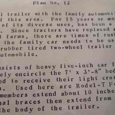 Stock trailer. Plan no. 12