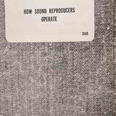How sound reproducers operate