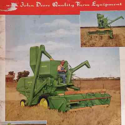 Modern farming with John Deere quality farm equipment.