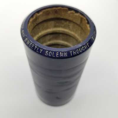 Cylinder Record, Bakelite - One Sweetly Solemn Thought - T. Chalmers - 1912 - Edison 28104 - Senkler Estate Collection