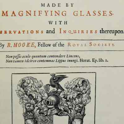 Micrographia: or some physiological descriptions of minute bodies made by magnifying glasses with observations and inquiries thereupon