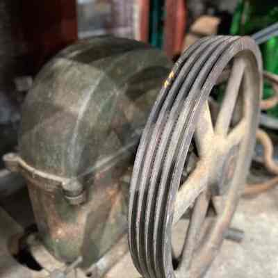 Swan Pelton type impulse water turbine alternator and exciter ex. Thurlow Island