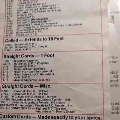 Paramount heavy duty sync cords