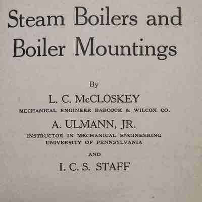 Steam boilers and boiler mountings