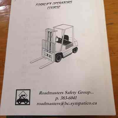 Forklift operators course