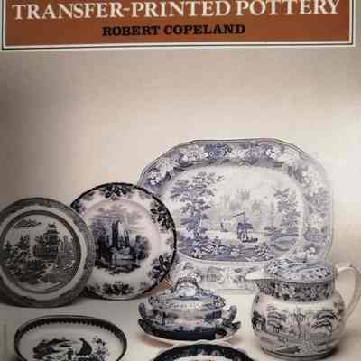 Blue and white transfer-printed pottery