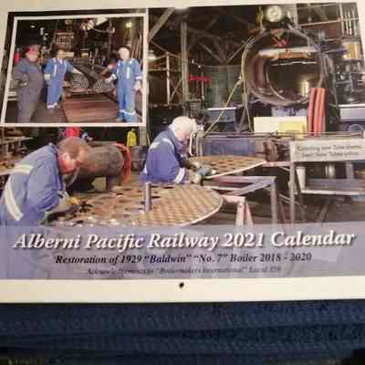 Alberni Pacific railway 2021 calendar