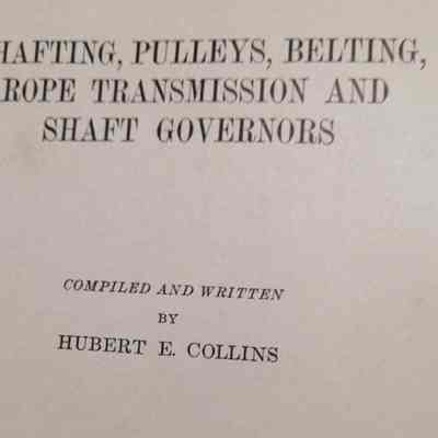 Shafting, pulleys, belting, rope transmission and shaft governors