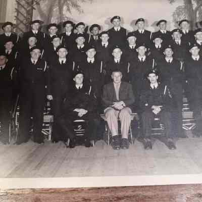 Saanich special police. 1940. J. Bull chief of police. Photograph