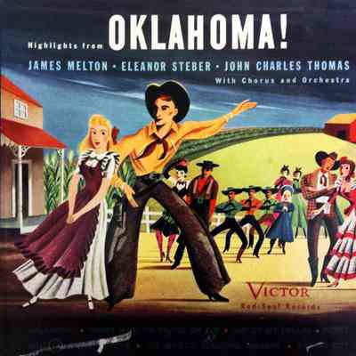 Album - 78rpm Record, Shellac - Highlights From “Oklahoma” - Oklahoma Cast – 1943 - Victor