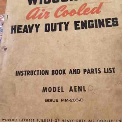 Wisconsin air cooled heavy duty engines. Instruction book and parts list. Model AENL