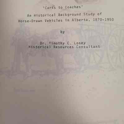 Historical background study of horse-drawn vehicles in Alberta, 1870-1959