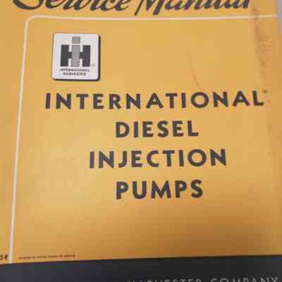 International diesel injection pumps. Service manual