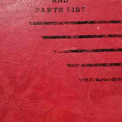 Instruction manual and parts list