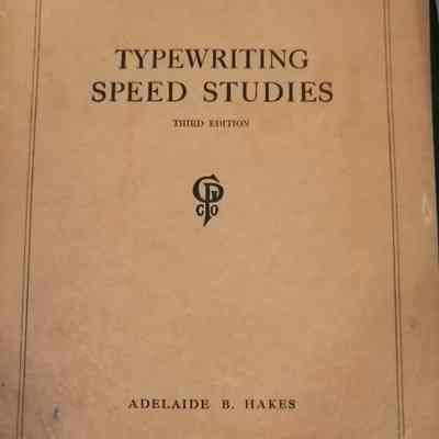 Typewriting speed studies