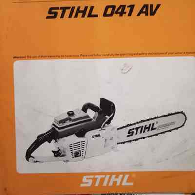 Stihl 041 AV. Instruction manual/owner's manual