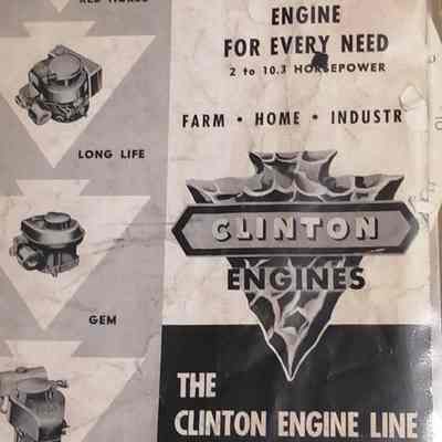 Clinton engine for every need. 2 to 10.3 horsepower.