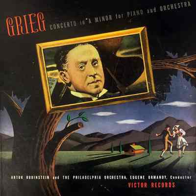 Album - 78rpm Record, Shellac - Grieg: Concerto In A Minor For Piano And Orchestra - Arthur Rubinstein And The Philadelphia Orchestra - 1942 - Victor Dm-900 - Victoria High School (2021)