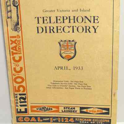 Greater Victoria and Island telephone directory