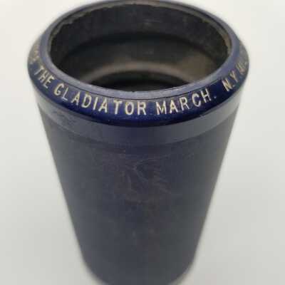 Cylinder Record, Bakelite - The Gladiator March - New York Military Band - 1915 - Edison 2708 - Senkler Estate Collection