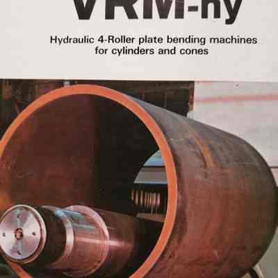 VRM-hy. Hydraulic 4-roller plate bending machines for cylinders and cones