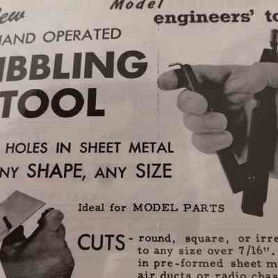 New hand operated nibbling tool.